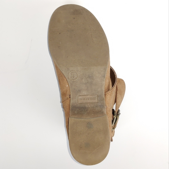 Steve Madden Suede Ankle Boots Size 5 | Minimalist Going out Boho Bohemian Fall - Picture 7 of 7